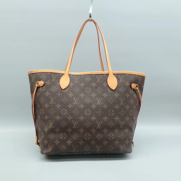 100% Authentic Louis Vuitton Neverfull MM Brown W/P Monogram Canvas Shoulder Bag - Picture 2 of 12